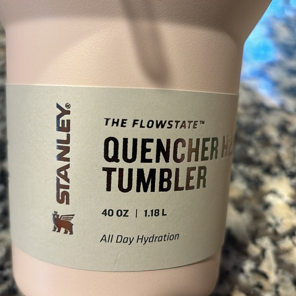 NWT Stanley Quencher H2.0 Tumbler The Flow State” 40oz All Day Hydration Lt Pink - Picture 10 of 10
